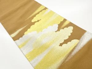 綴れ金通し雲・霞模様織出し袋帯